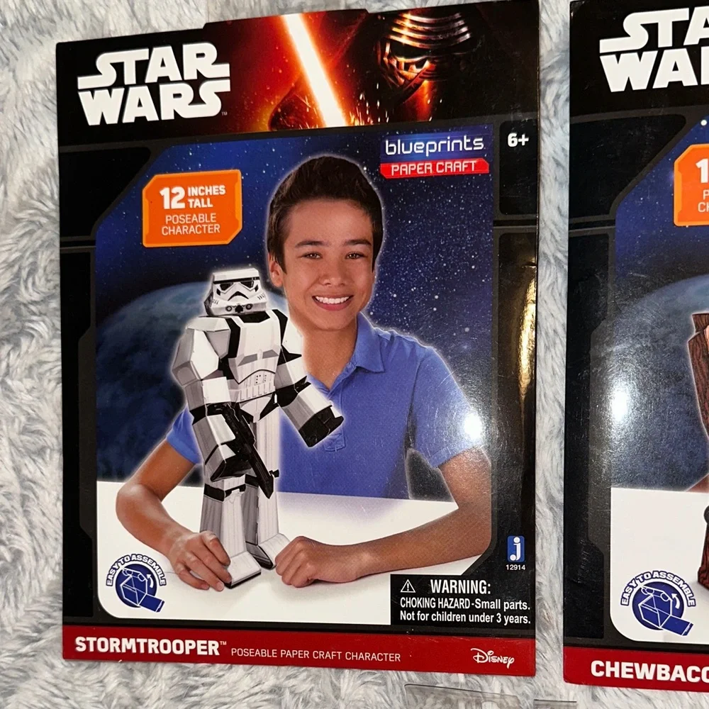 Disney Star Wars Papercraft Set - Stormtrooper, Chewbacca,‎ Darth Vader